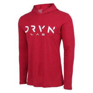 RED T-SHIRT HOODIE
